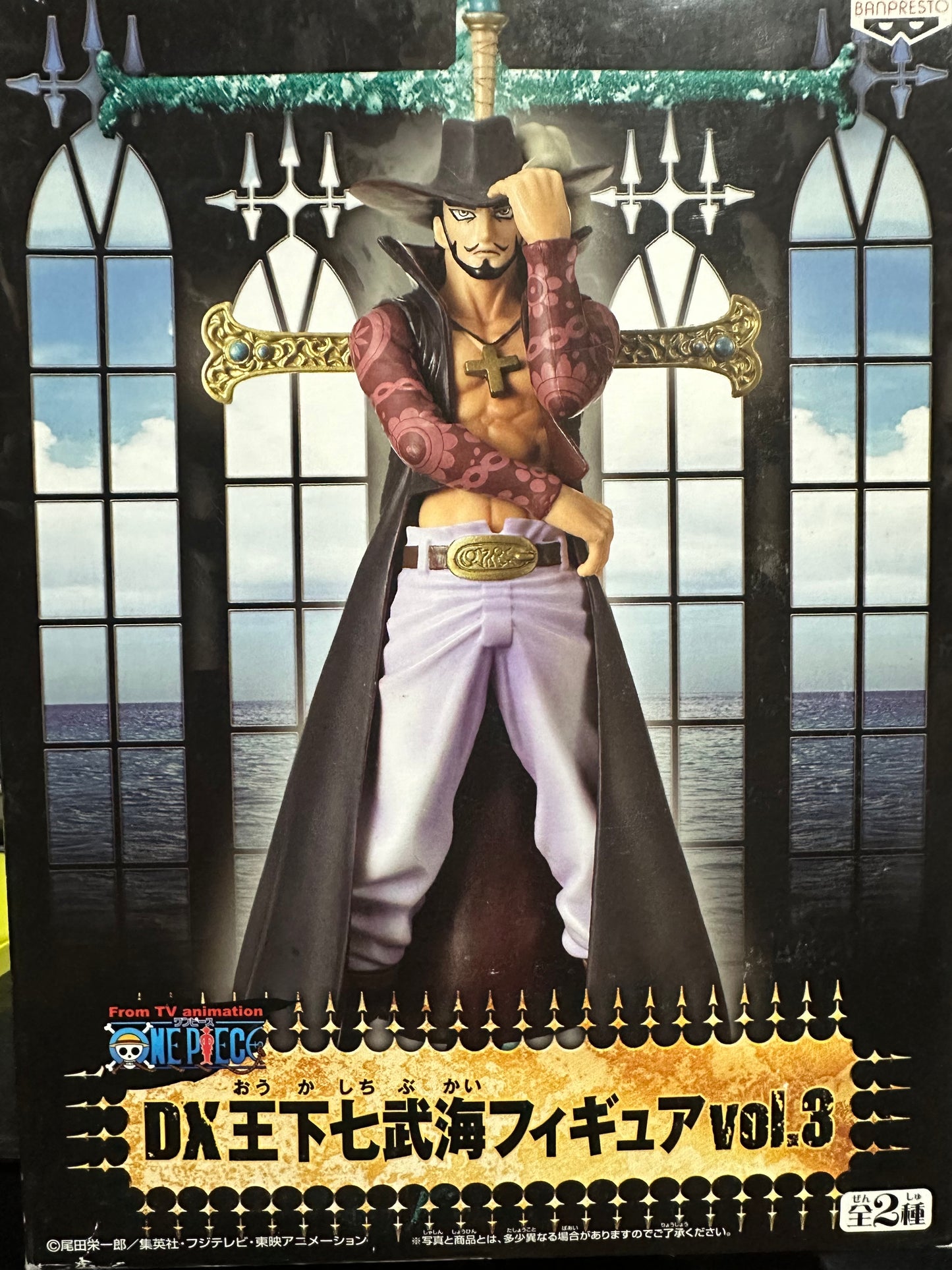 One Piece - Dracule Mihawk (DX Shichibukai figure vol.3) - Usado sin Caja