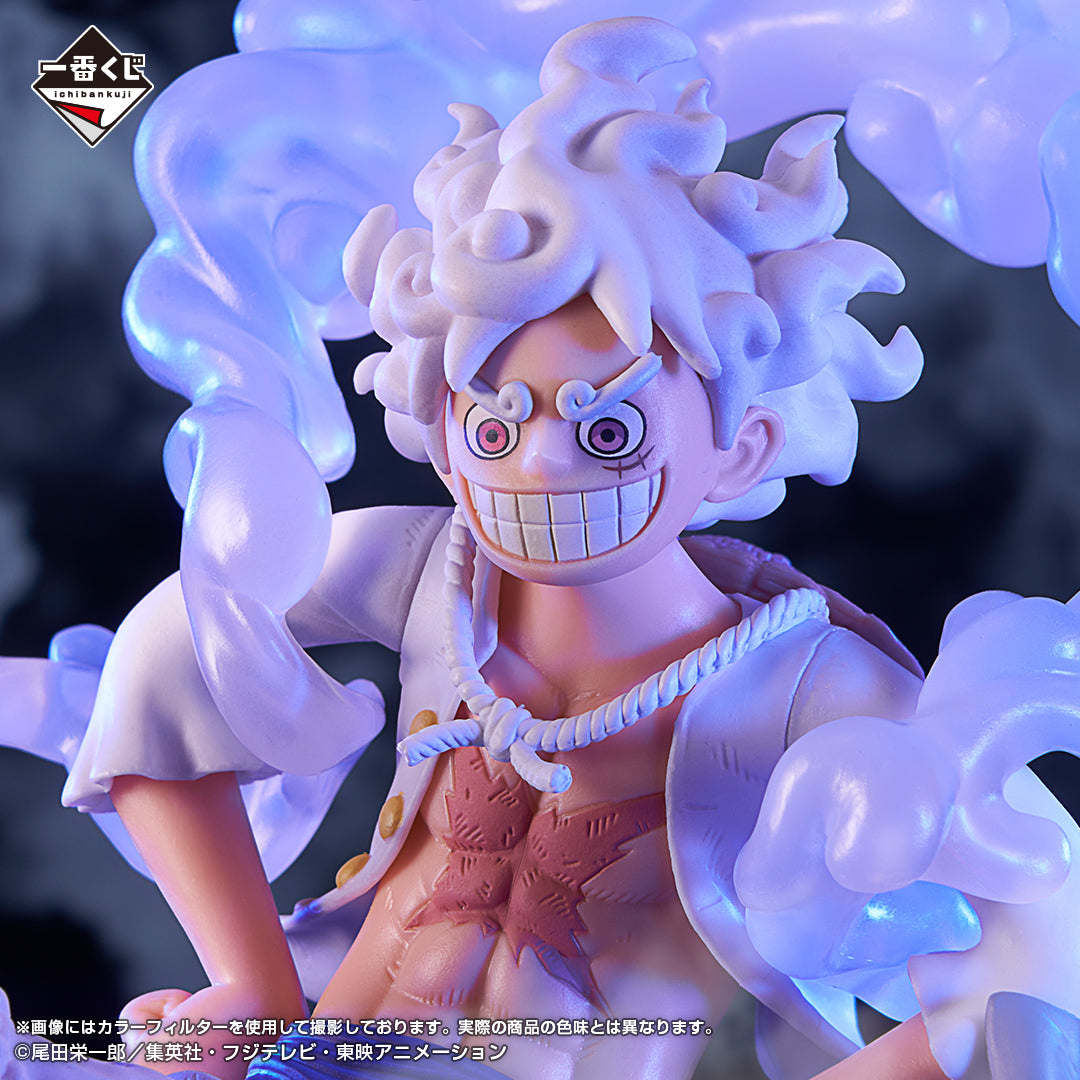 One Piece - Monkey D Luffy Gear5/Nika (Ichiban Kuji, Premio C, Masterlise Expiece) - Nuevo OB